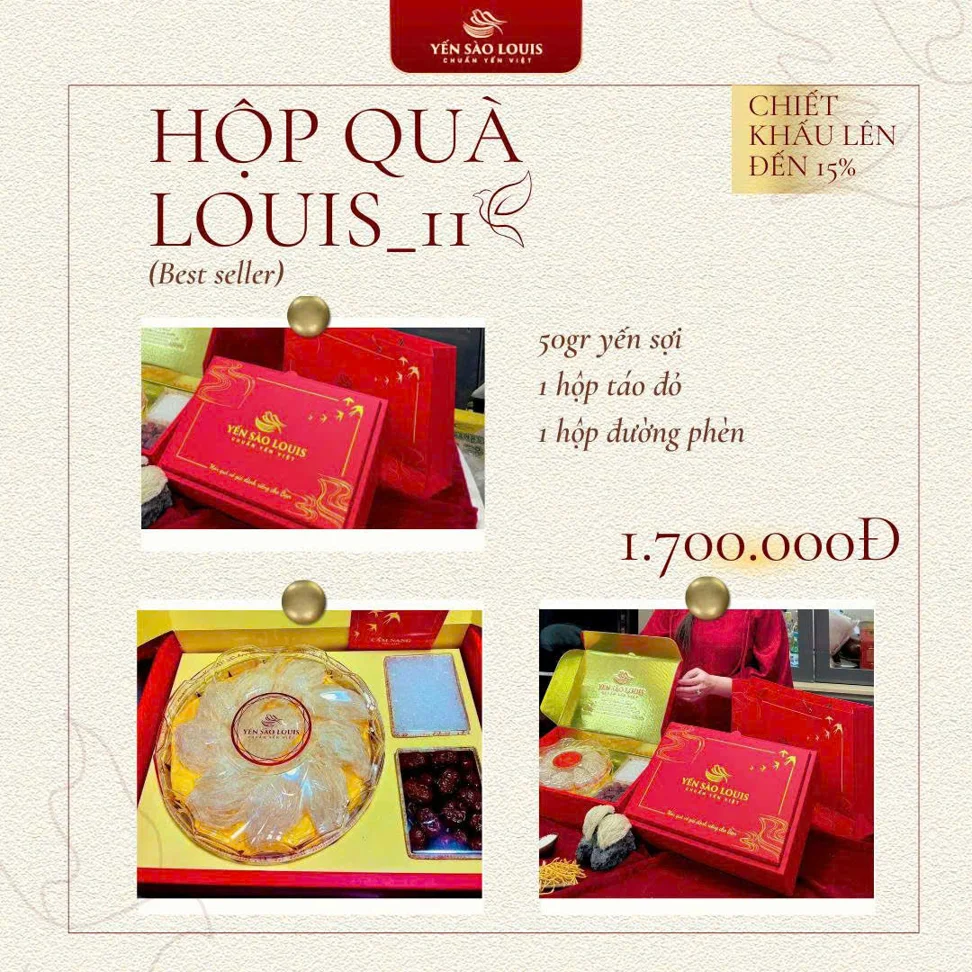 YẾN SÀO LOUIS - MÓN QUÀ CHO SỨC KHỎE - 1