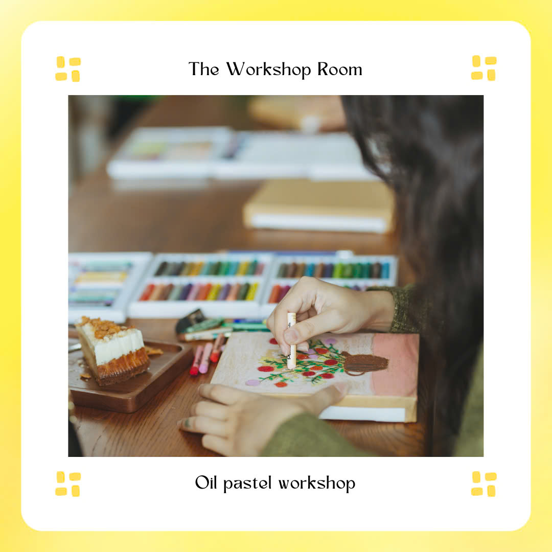 Experience Oil Pastel Painting at The Workshop Room: Exclusive Class with Artist Hà Vũ!