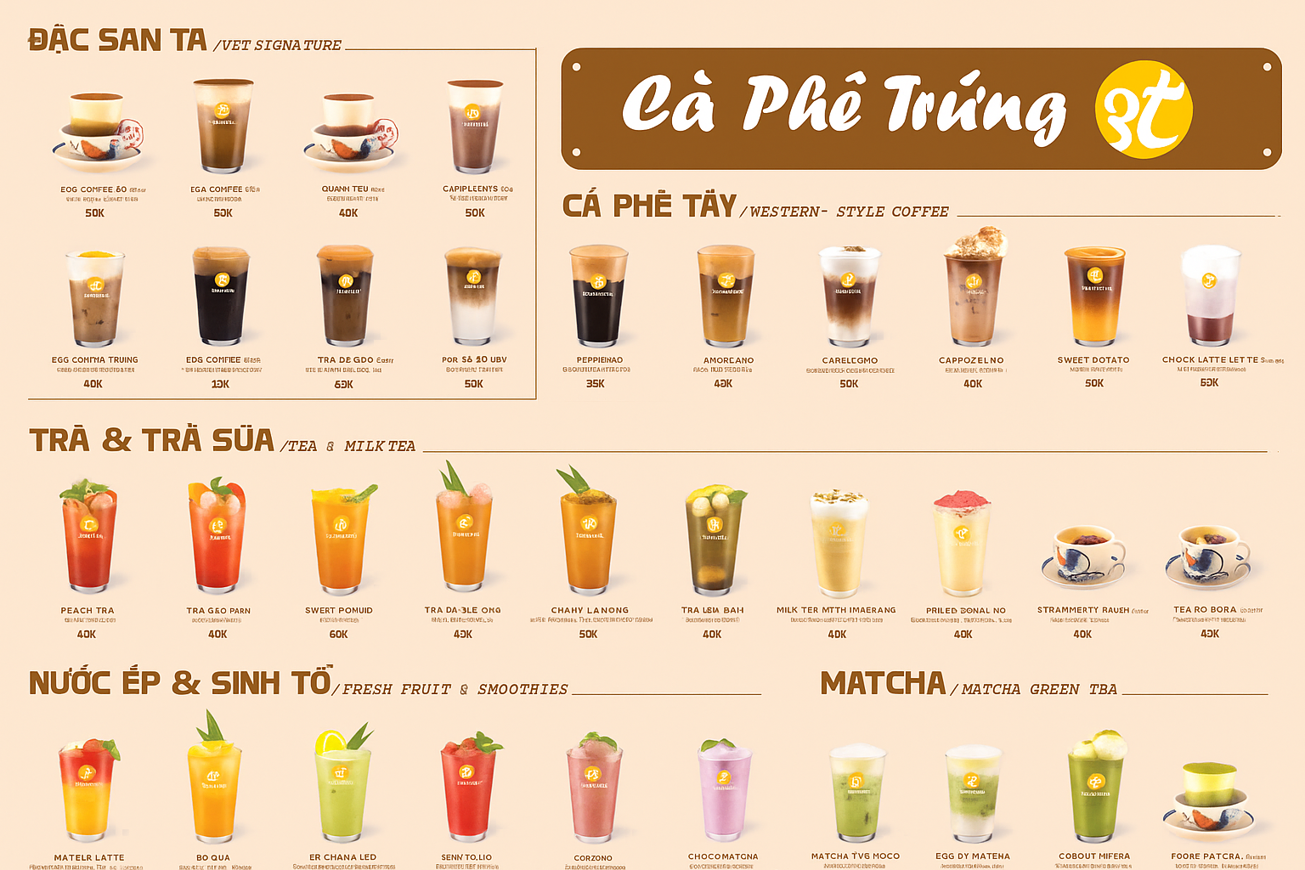 Cà Phê Trứng 3T - all