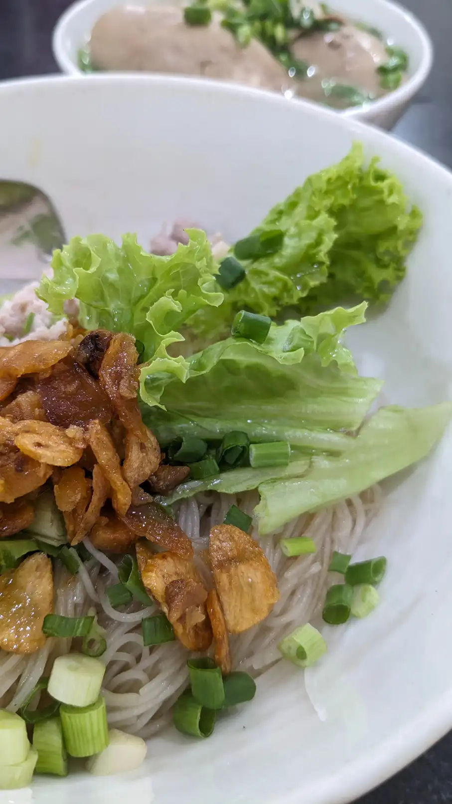 Have you ever tried dry rice vermicelli with pork kidney and fish fillet? 
So yummy. Try it at: 144 Ky Con street, District 1 | Quan_Nguyen
