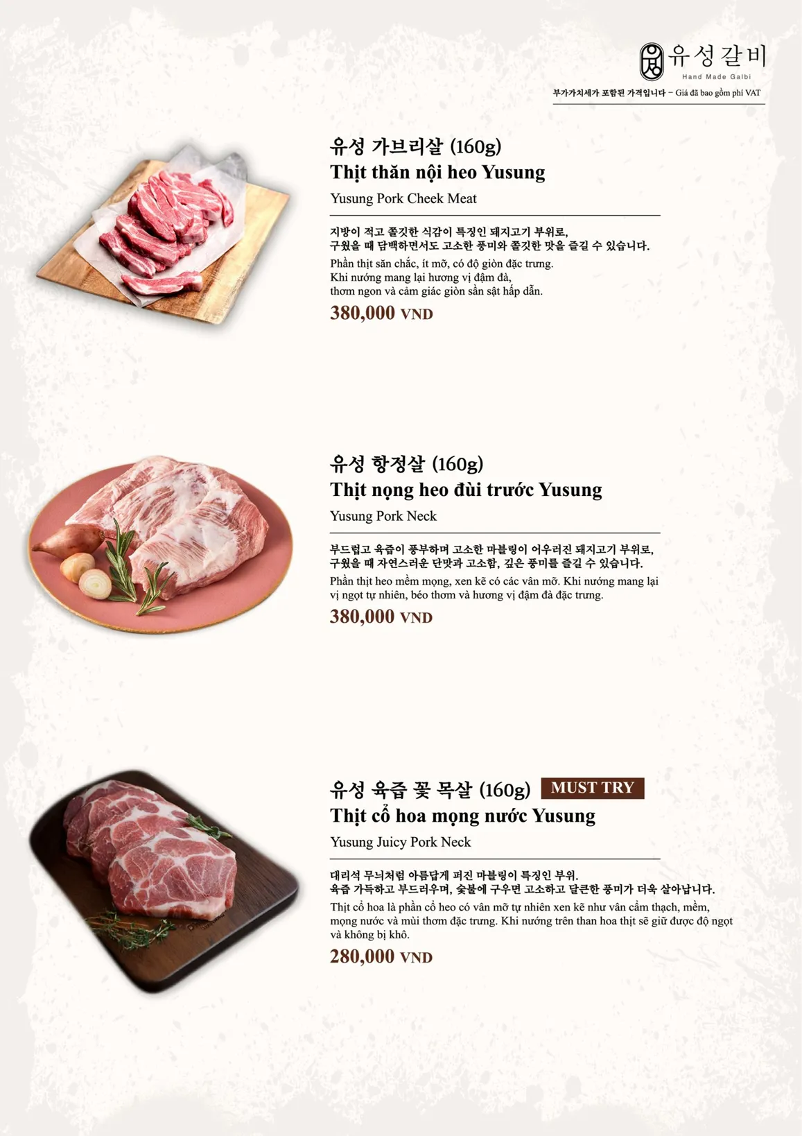 Yusung Galbi BBQ Thao Dien - all