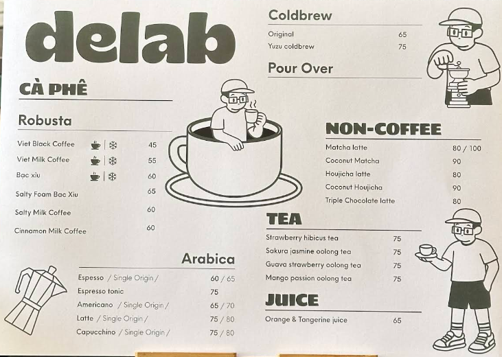 Delab 커피 - all