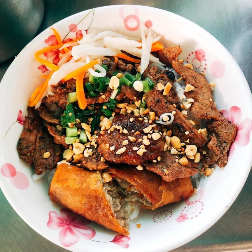 Hai Dang – Chan Hung Grilled Pork Vermicelli (Bún Thịt Nướng) - all