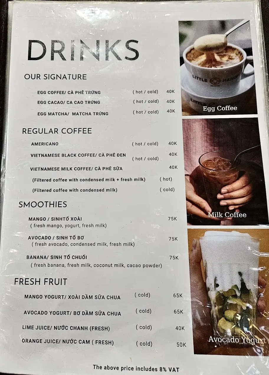 Little HaNoi Egg Coffee (Yersin) - all