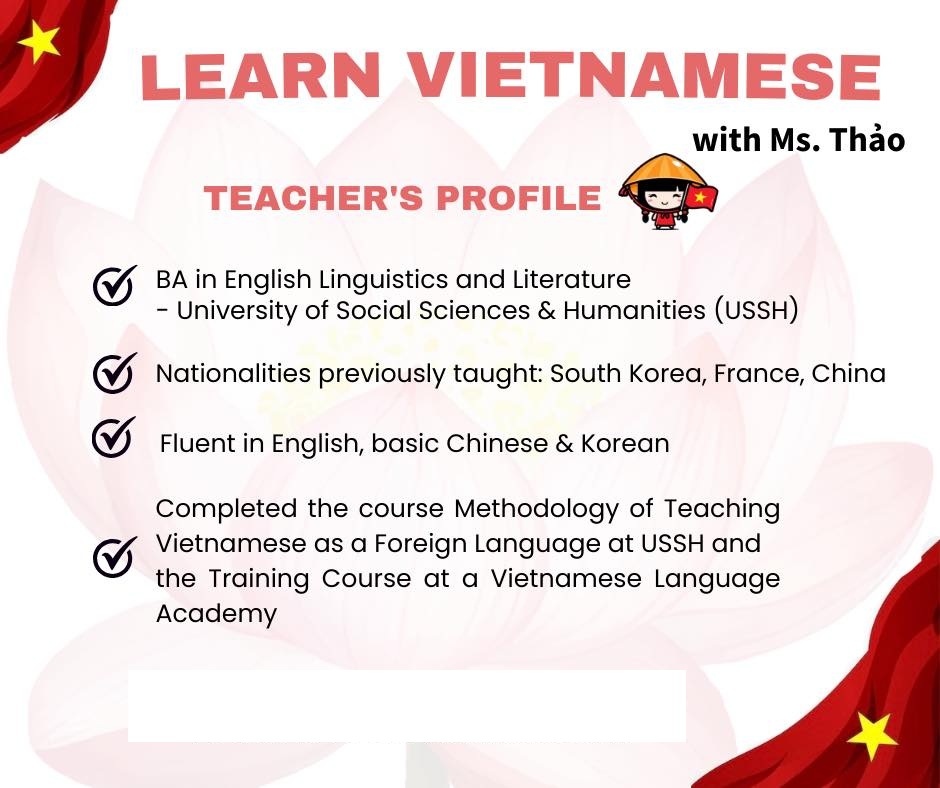 Learn with Teacher Jandi: An easy journey to mastering Vietnamese for beginners