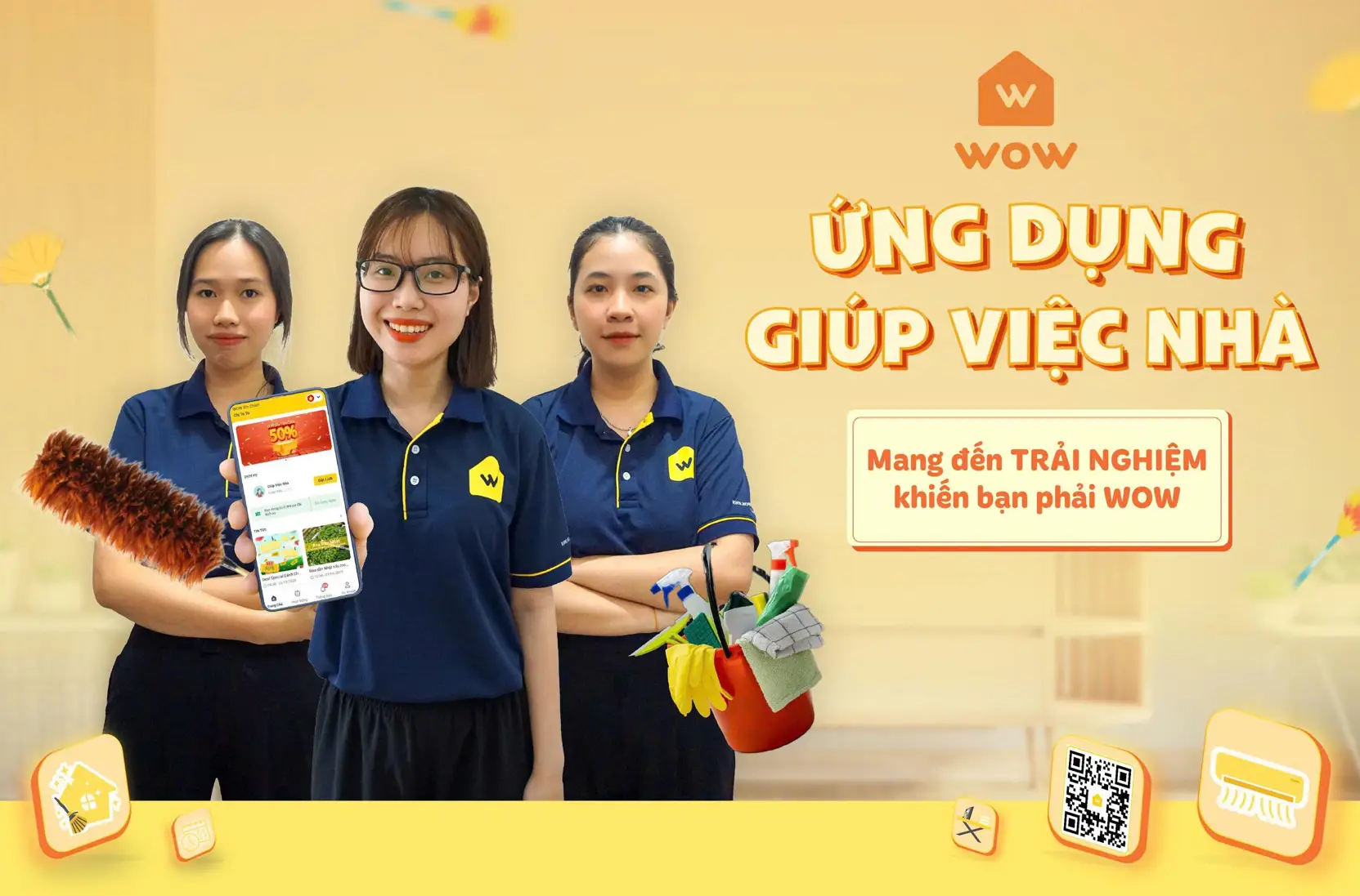 WOW - DỊCH VỤ GIÚP VIỆC THEO GIỜ UY TÍN CHẤT LƯỢNG TẠI TP.HCM - 0
