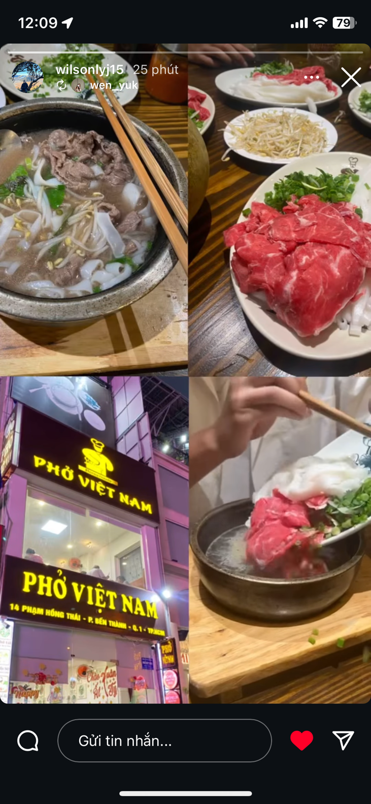 Bò nhúng tái rồi ăn , không ăn chín như vậy, còn đâu độ mềm
Nhưng không sao, chỗ này ăn uống sạch sẽ 🤣
- cre: DurianKing | Mangosteen1111