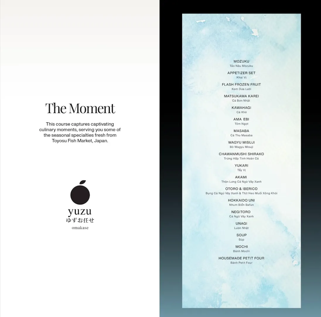 Yuzu Omakase ゆずお任せ Ho Chi Minh - all