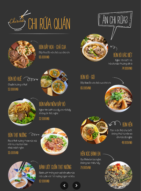 Chi Rứa Quán - Nhà Hàng Huế Quận 1 - all