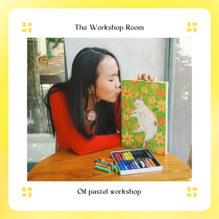 Experience Oil Pastel Painting at The Workshop Room: Exclusive Class with Artist Hà Vũ!